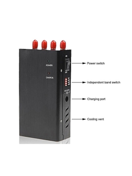 4 bands 3g gprs gsm phone signal jammer