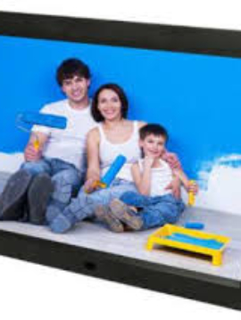 12Inches Digital Photo Display Frame With Rechargeable Battery and Free 4GB Memory Card.